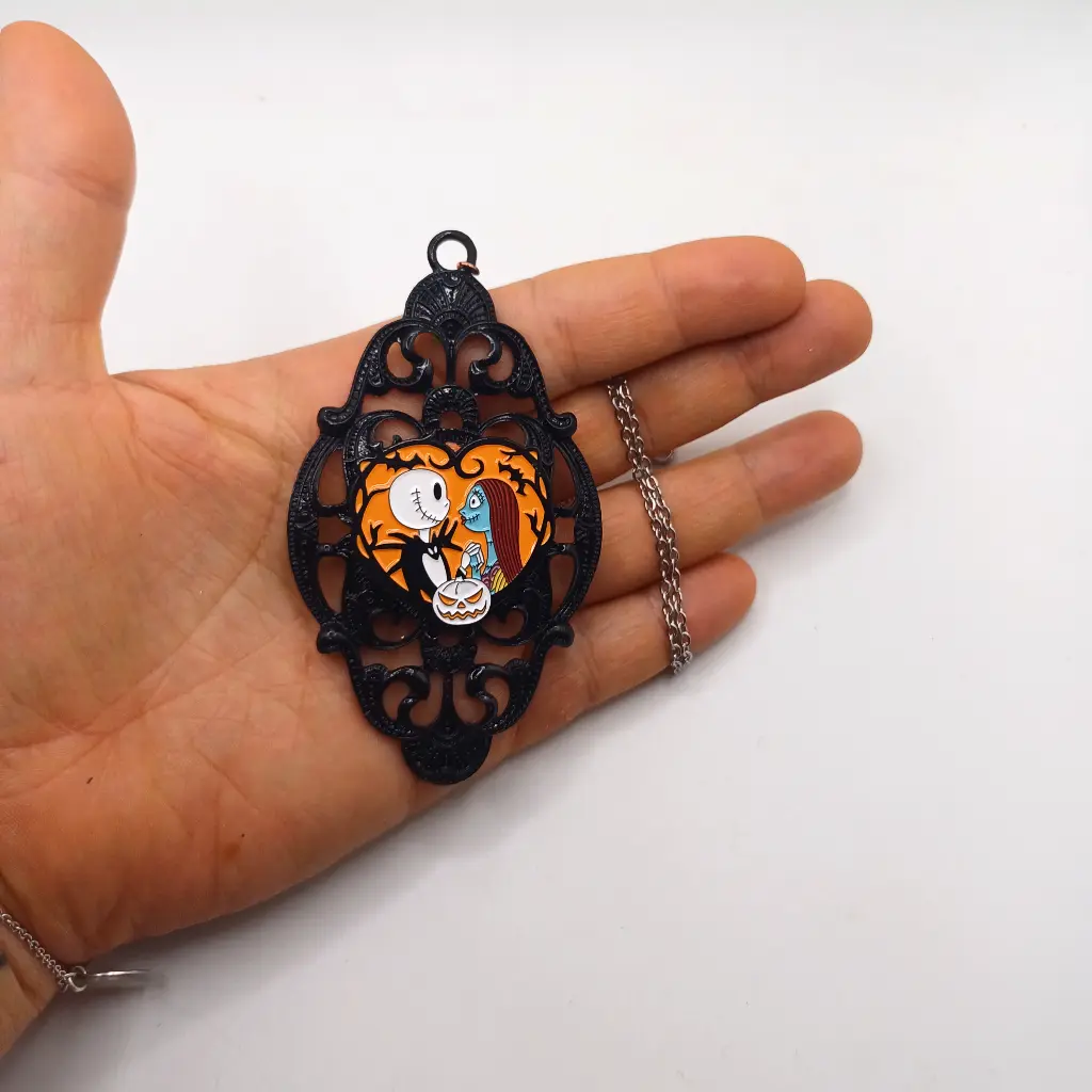 blacksoulcreations - nos bijoux fantaisie - pendentif couple halloween