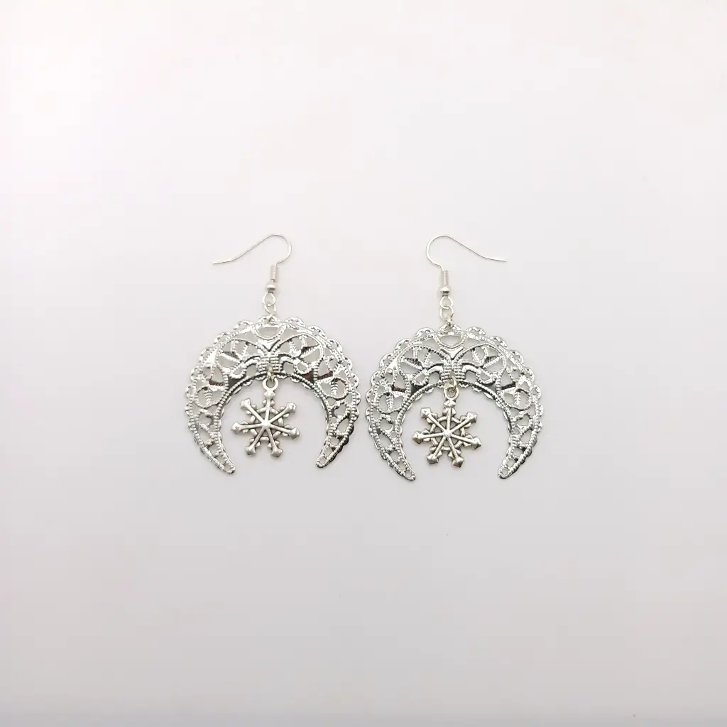 Boucles d'oreilles Flocon de neige