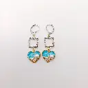 Ocean Heart Earrings