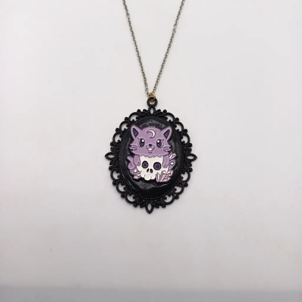 Macabre Cat Pendant