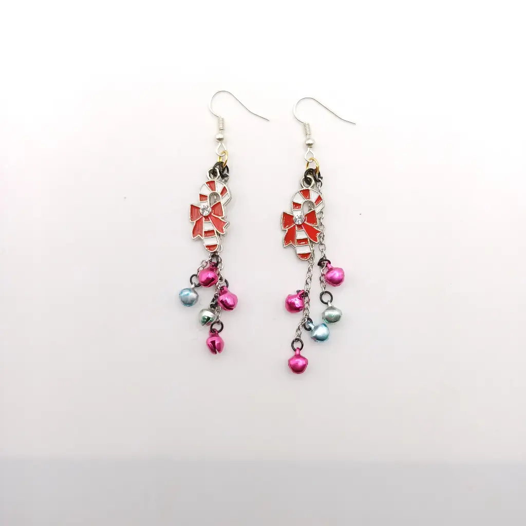 Christmas Candy Cane Earrings