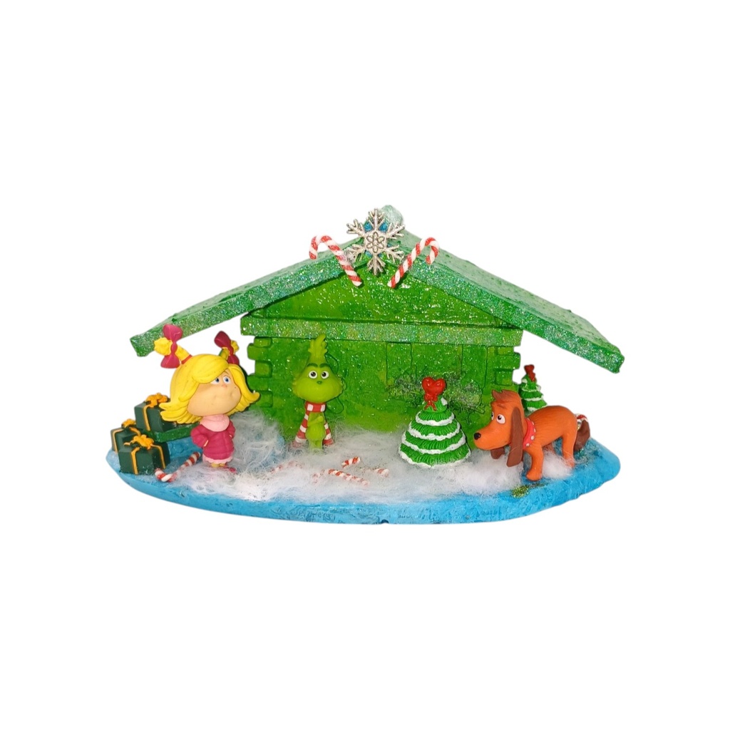 Christmas Grinch wooden jewerly box 