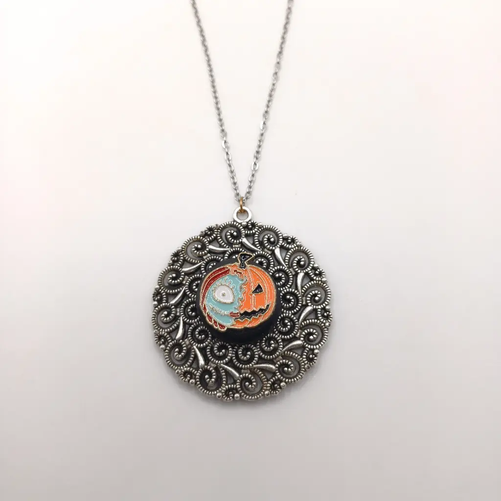 Pendentif Tête de Citrouille Halloween