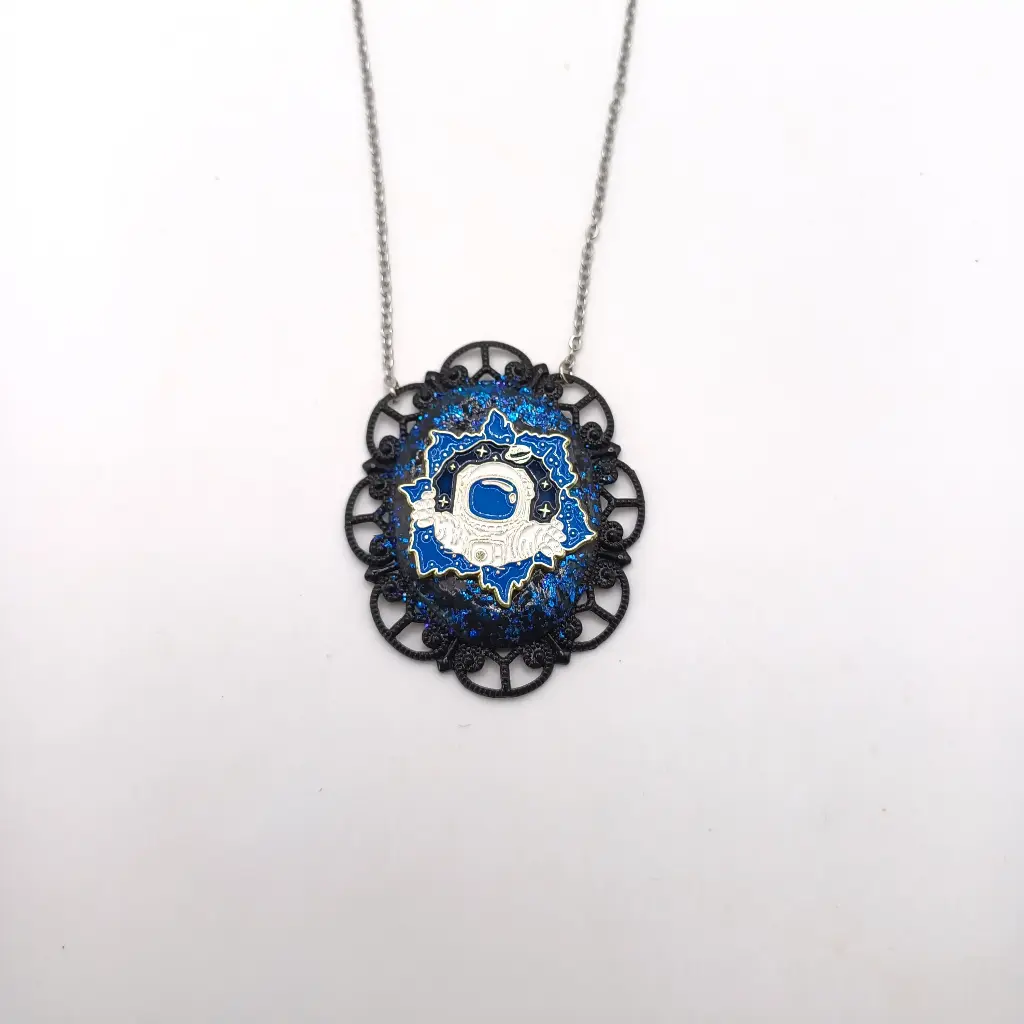 Blue Astronaut Pendant