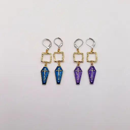 Boucles d'oreilles Cercueil