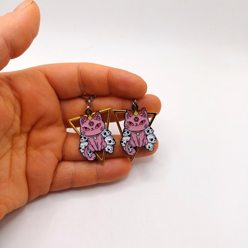 Demon Cat Earrings