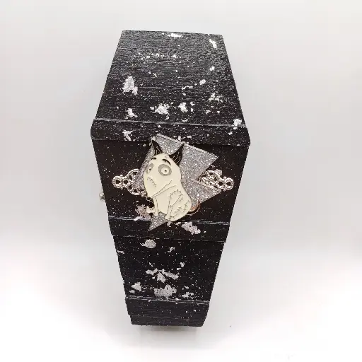 Sparky Frankenweenie wooden coffin jewerly box