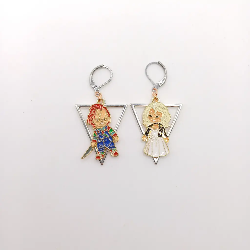 Horror Movie Doll Earrings