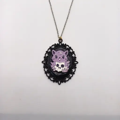 Pendentif Chat Macabre