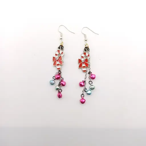 Boucles d'oreilles Sucre Orge de Noël 