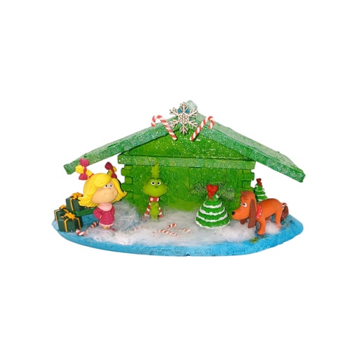 Boîte à bijoux Maison Grinch de Noël 