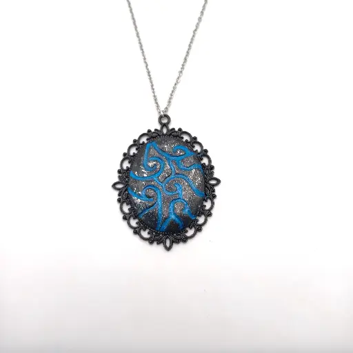 Pendentif Vagues bleues