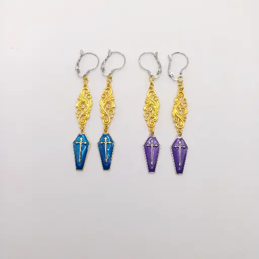 Boucles d'oreilles Cercueils